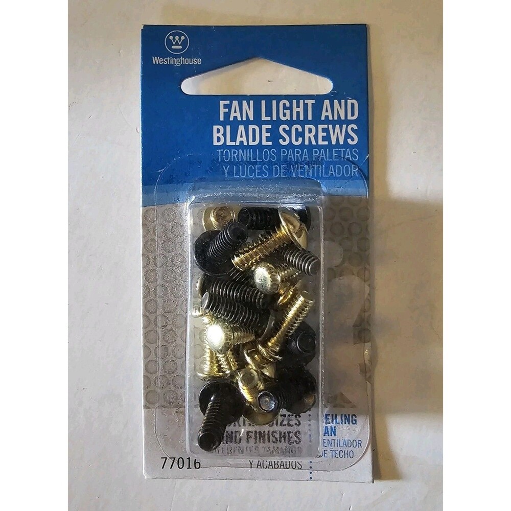 (2) Westinghouse 77016 Fan Light & Blade Screws